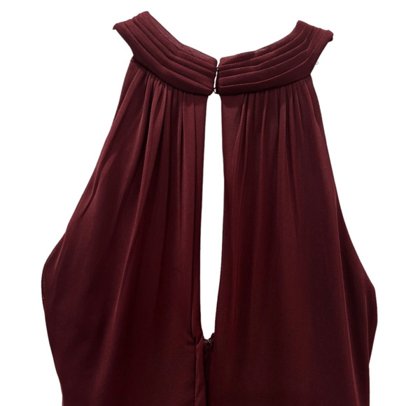 Celebrate DB Studio Full Length Bridesmaid Dress Wine Size 8 Prom Wedding - Picture 10 of 14